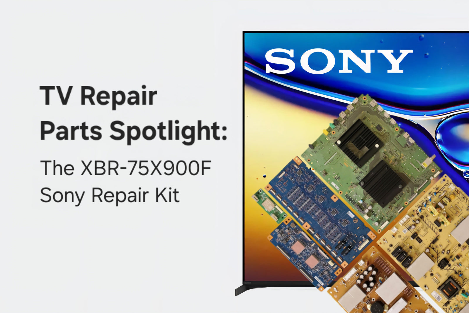 TV Repair Parts Spotlight: The XBR-75X900F Sony Repair Kit