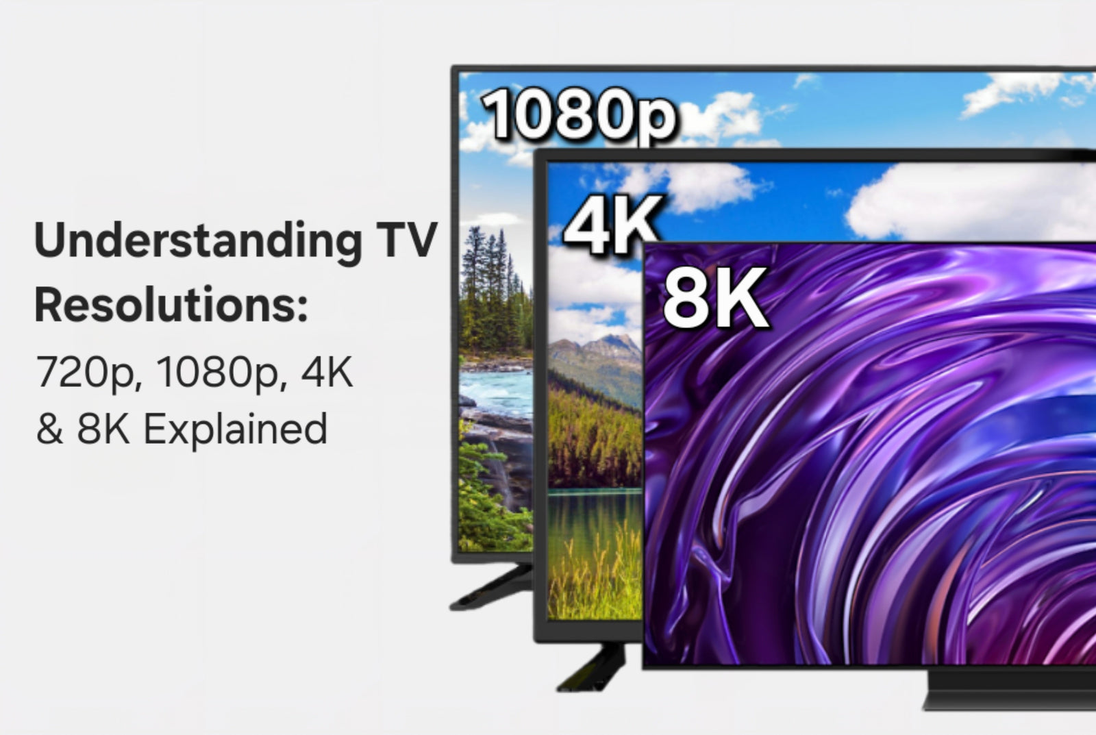 Understanding TV Resolutions: 720p, 1080p, 4K, & 8K Explained