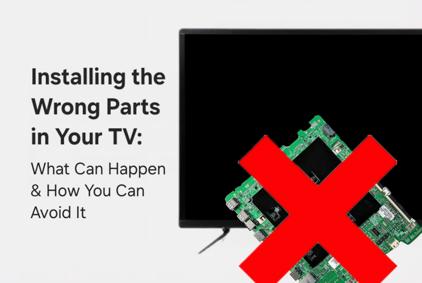Installing the Wrong Parts in Your TV: What Can Happen & How You Can Avoid It