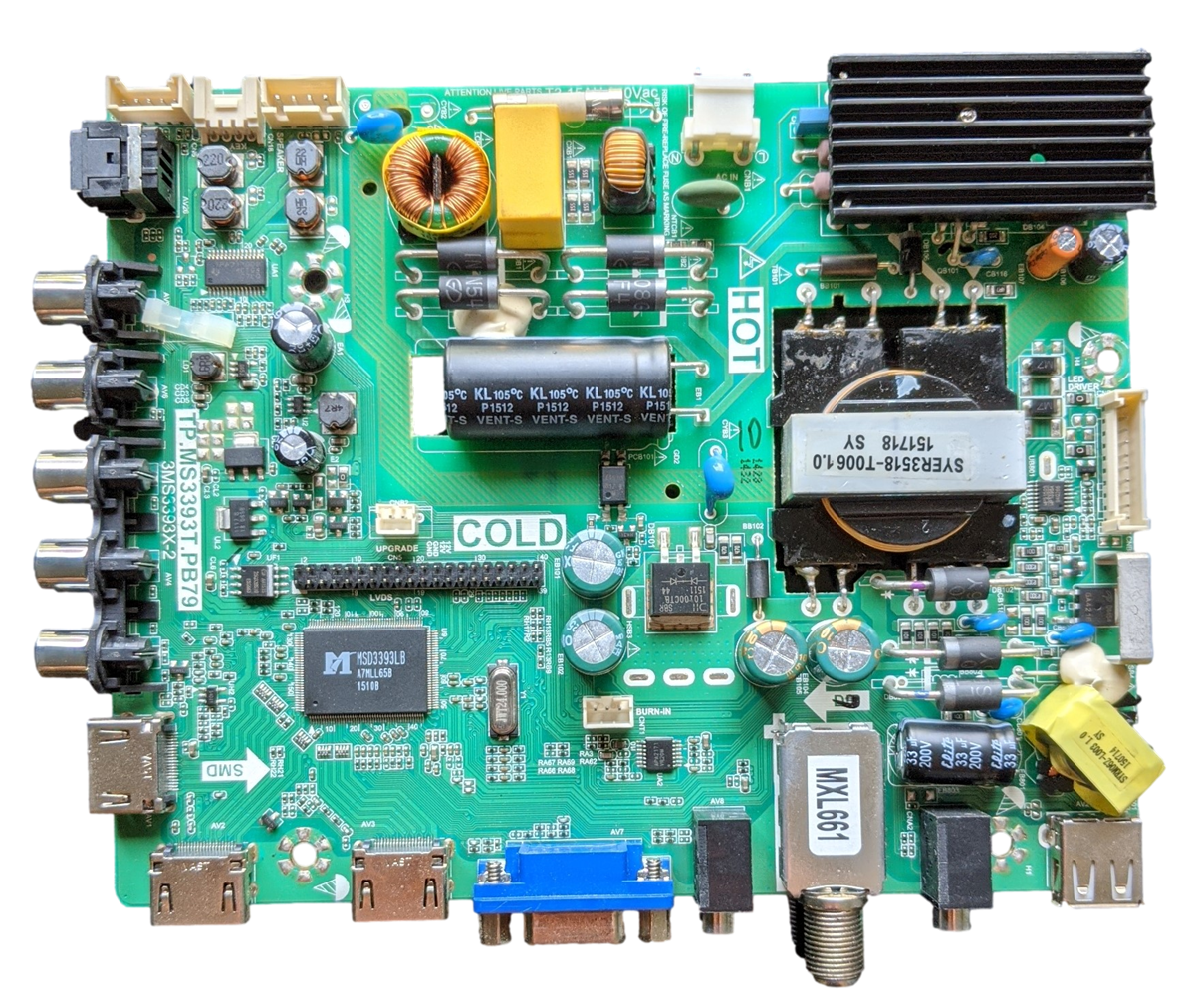 02-SLS39A-C005000 Sanyo Main Board/Power Supply, TP.MS3393T.PB79, B15031134 , FW42D25T