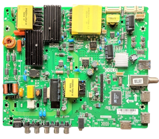 02-SPS39A-C010000 Sanyo Main Board/Power Supply, 02-SPS39A-C010000, TP.MS3393.PD789, 3MS93AX11, FW48D25T