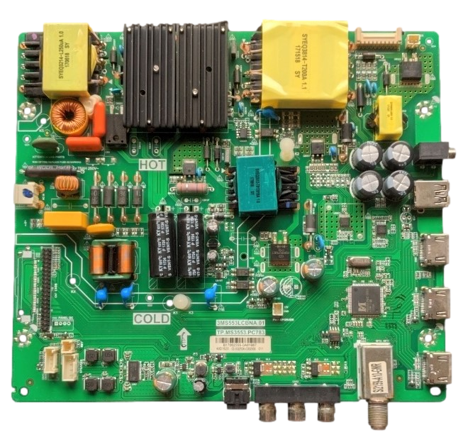 02-SQ253A-C00200, Hitachi, Main Board, TP.MS3553.PC783, 3MS553LCBNA.01, 49E30A, 49E30