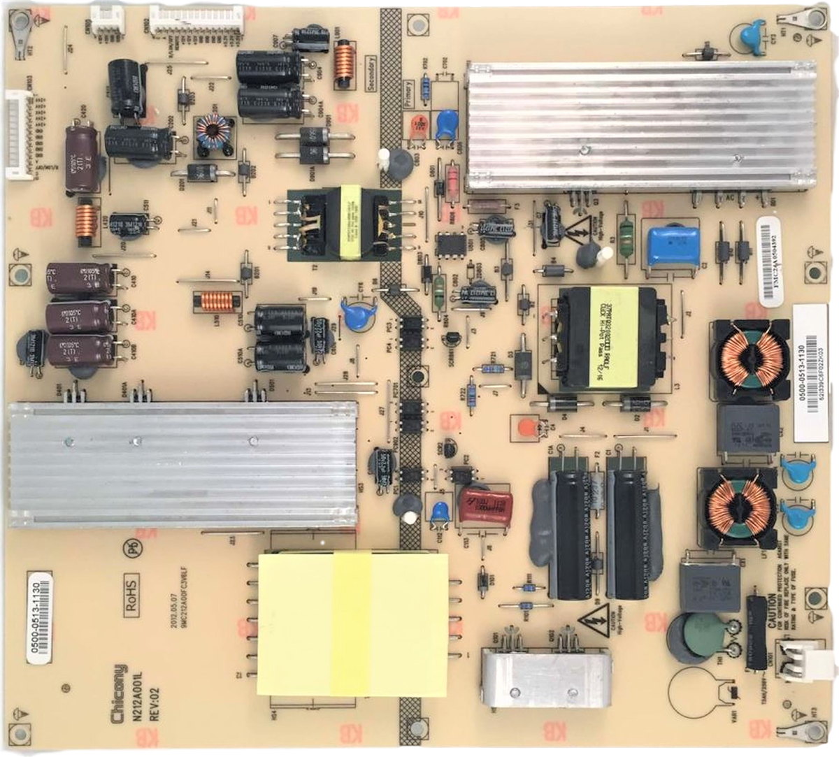 0500-0513-1130 Vizio TV Module, Power Supply, N212A001L, 9MC212A00FC3V4LF, M550SL