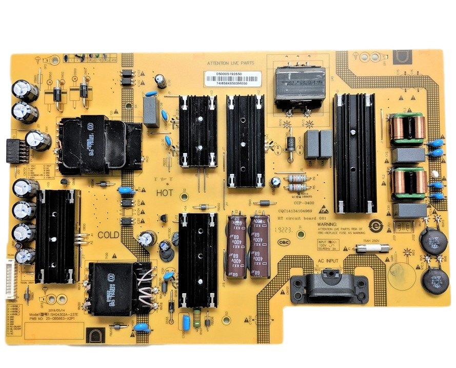 0500-0519-2650 Vizio Power Supply, 050005192650, SHG4302A-237E, 25-DB5663-X2P1, CQC14134104969, M437-G0