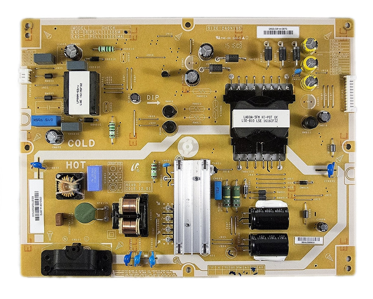 0500-0614-0970 Vizio Power Supply for E40-D0, PSLL111305M, 050006140970, E40-D0, E40D0