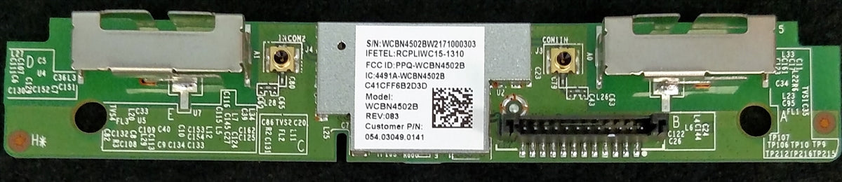 054.03049.0141 VIZIO WI-FI BOARD, WCBN4502B, 323K223025YD, E55-E2, E43U-D2, E43-E2, E55U-D2