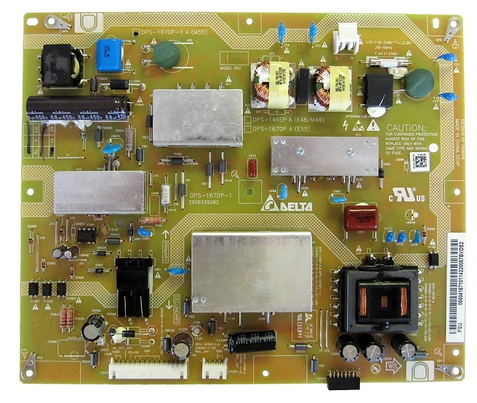 056.04167.1011 Vizio Power Supply, DPS-167DP-1, DPS-146EP A, M552IB2, M550I-B2
