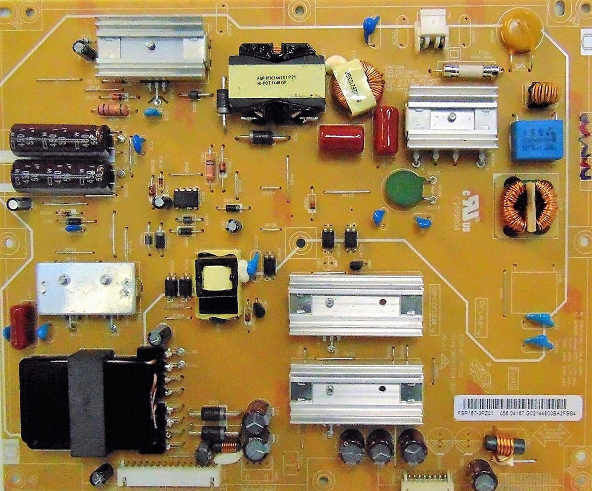 056.04167.G021 Vizio Power Supply, FSP167-3PZ01, 3BS03824136P, D55-D2, E55-C3, E55-D2