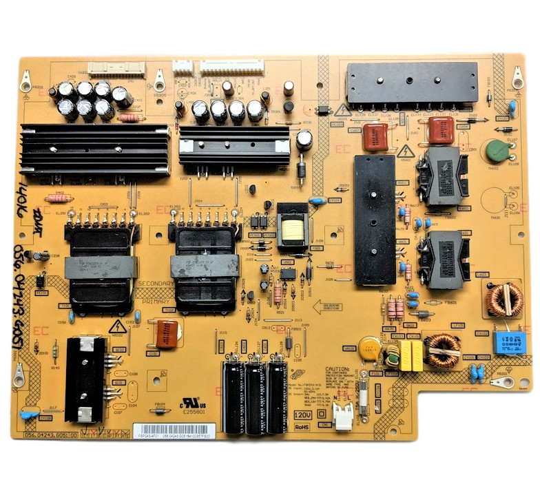 056.04243.G051 Vizio Power Supply, 056.04243.G041, FSP243-4F01, 05604243G041, D65U-D2, D65U-D2 LWJAUDAR, D65U-D2 LWZAUDBS, D65U-D2 LWZAUDES, D65U-D2 LWJUDAS