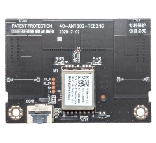 07-7638BU-MA0G TCL Wifi Board, WT25M2501, 40-ANT302-TEE2HG, 65S546, 50S546, 75S546