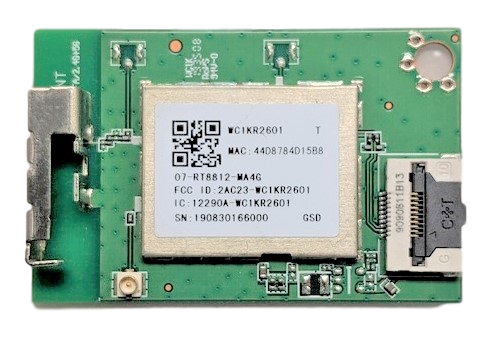 07-RT8812-MA4G TCL Wifi Board, 07-RT8812-MA4G, WC1KR2601, 50S423, 65S425, 65S421, 55S423, 75Q825,  43S421, 65R625, 50S525, 50S425, 65S525, 55S425, 55S525, 43S425, 65Q825