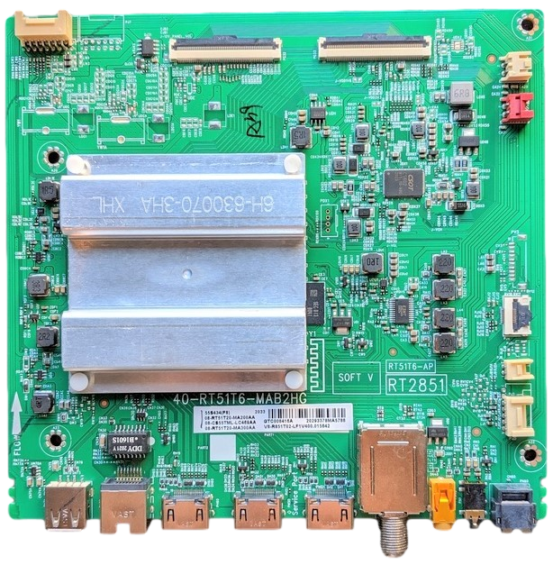 08-CS55TML-LC469AA TCL Main Board, 40-RT51T6-MAB2HG, RT2851, V8-R851T02-LF1V400, 08-MS22T03-MA300AA, 55S434, 55S20, 55S435