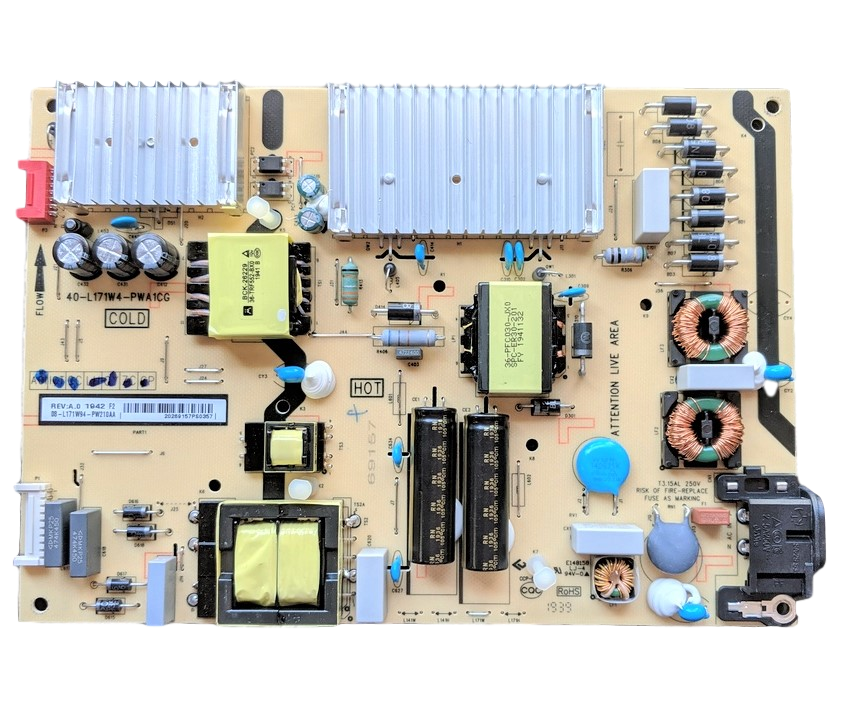 08-L171W94-PW210AA TCL Power Supply, 40-L171W4-PWA1CG, 50S525