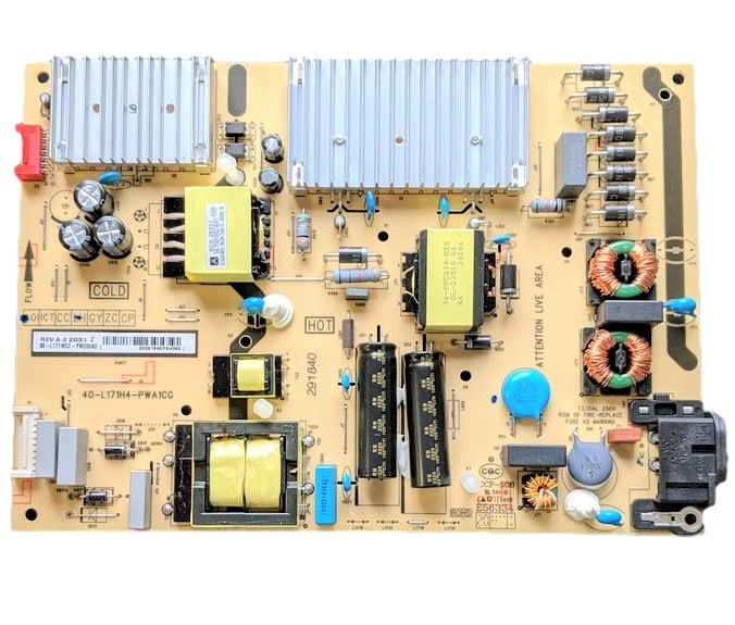 08-L171WD2-PW200AD TCL Power Supply, 40-L171H4-PWA1CG, E56334, 65S435, 65S434, 65S433, 65S431, 65S446