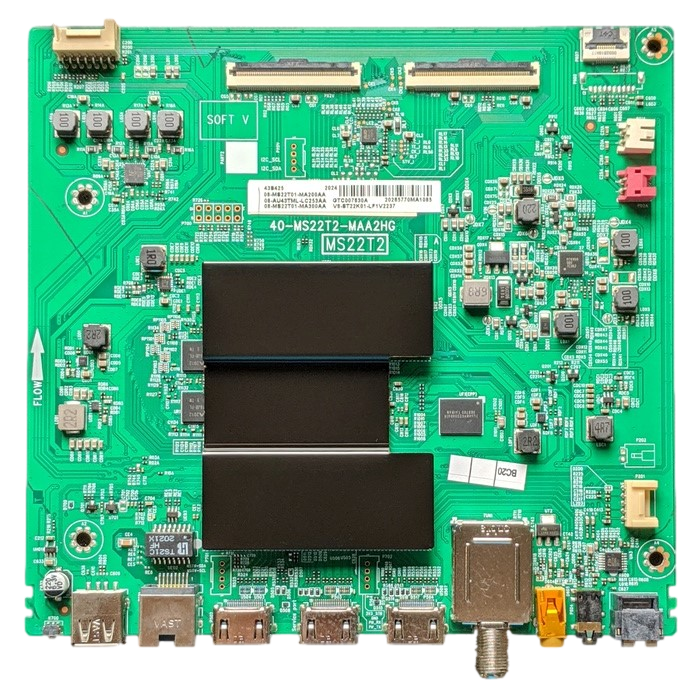 08-MS22T01-MA200AA TCL Main Board, 40-MS22T2-MAA2HG, 08-AU43TML-LC253AA, 43S425