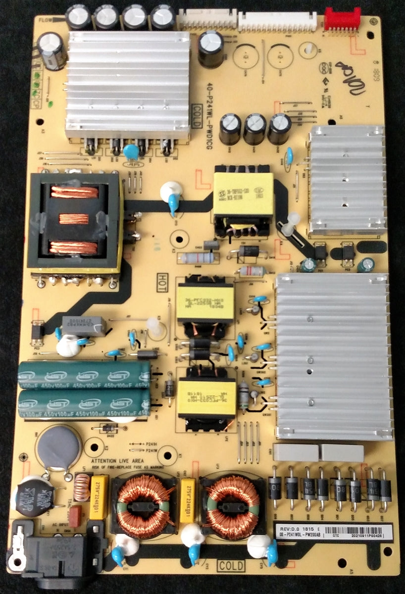08-P241W0L-PW200AB TCL Power Supply, 40-P241WL-PWD1CG, 55R615, 55R613, 55R617