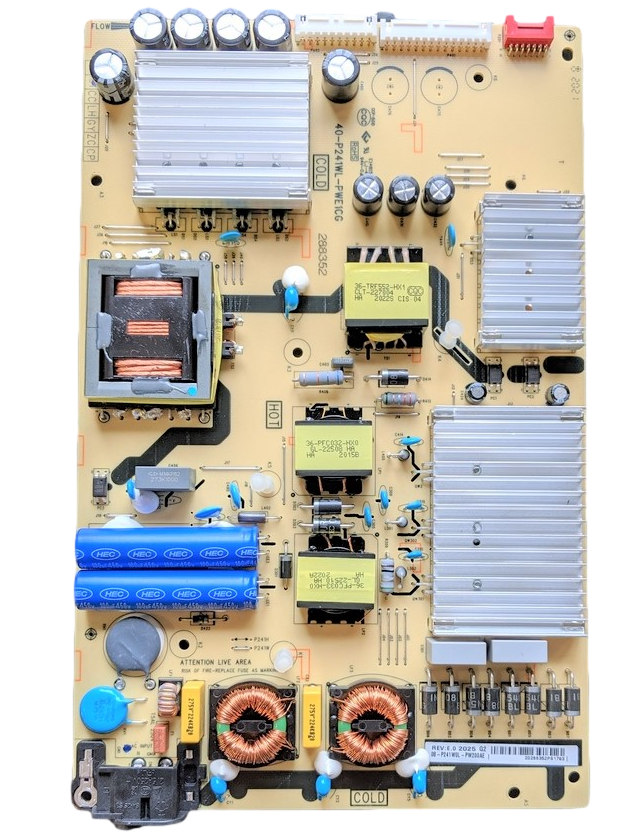 08-P241WOL-PW200AE TCL Power Supply, 40-P241WL-PWE1CG, 65S535
