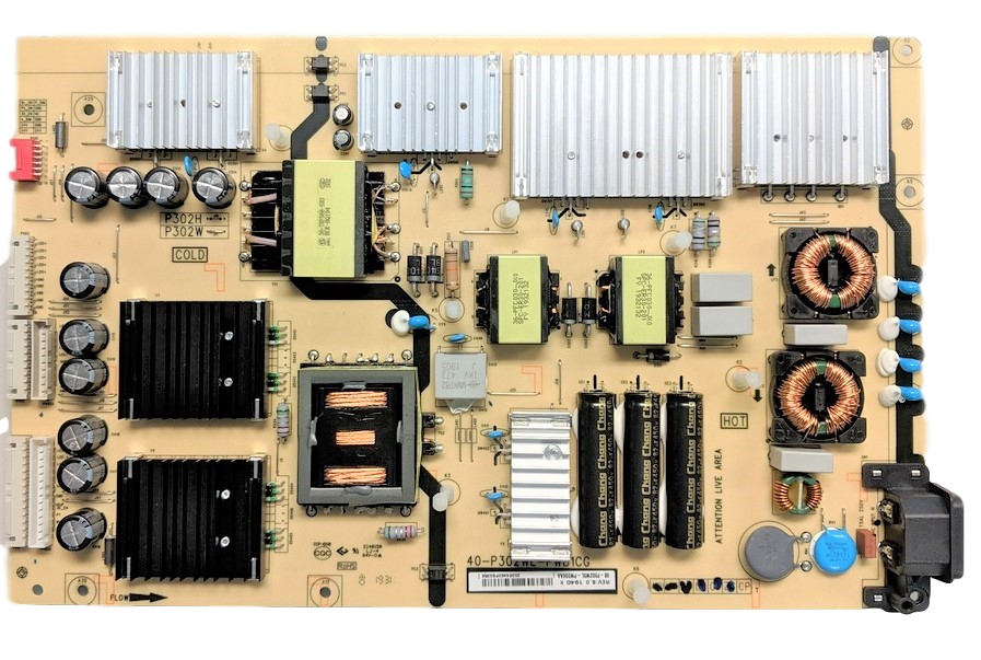 08-P302W0L-PW200AA TCL Power supply, 40-P302WL-PWB1CG, 65Q825 TCL Power Supply, 08-P302W0L-PW200AA, 65Q825