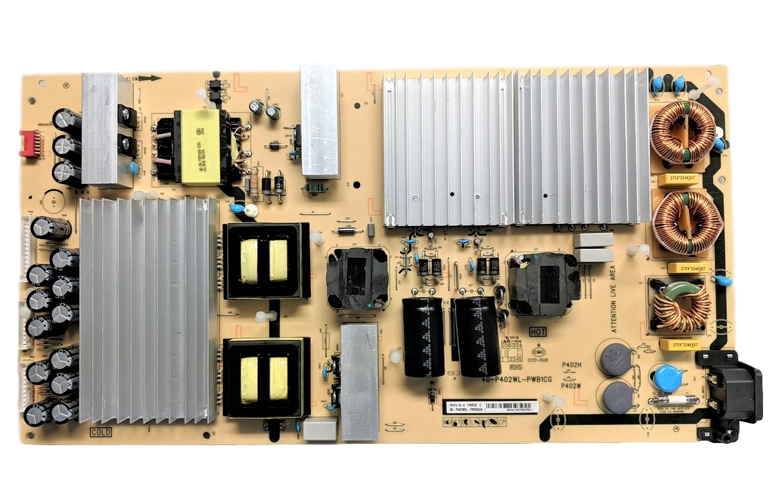 08-P402W0L-PW200AA TCL Power Supply, 40-P402WL-PWB1CG, 75R615