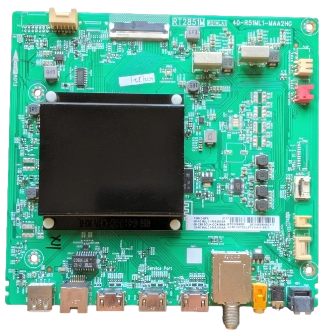 08-R51ML01-MA200AA TCL Main Board, 08-CS75CUN-OC406AA, 08-R51ML01-MA300AA, 40-R51ML1-MAA2HG, 75S434, 70S430, 70S434