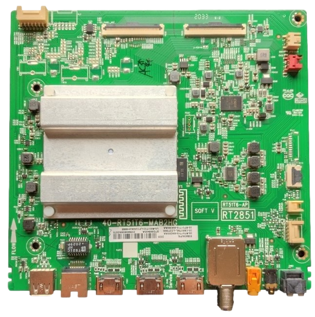 08-RT51T19-MA200AA TCL Main Board, 08-CS65TML-LC273AA, 40-RT51T6-MAB2HG, V8-R851T02-LF1V400, 65S434