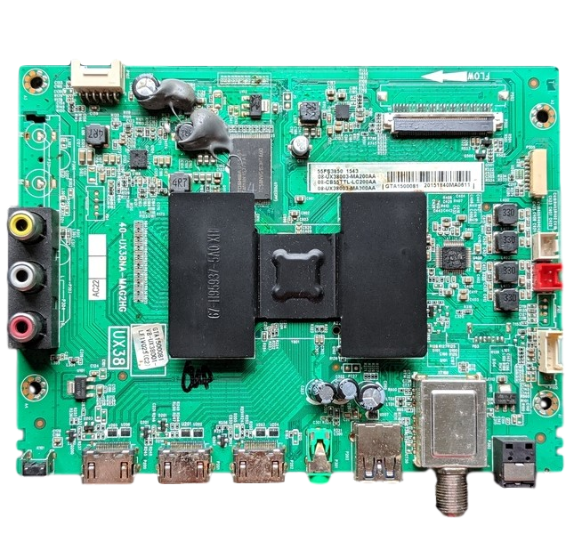 08-UX38003-MA200AA TCL Main Board, 08-UX38003-MA200AA, 08-CS55TTL-LC200AA, 08-UX38003-MA300AA, 40-UX38NA-MAG2HG, 55FS3850