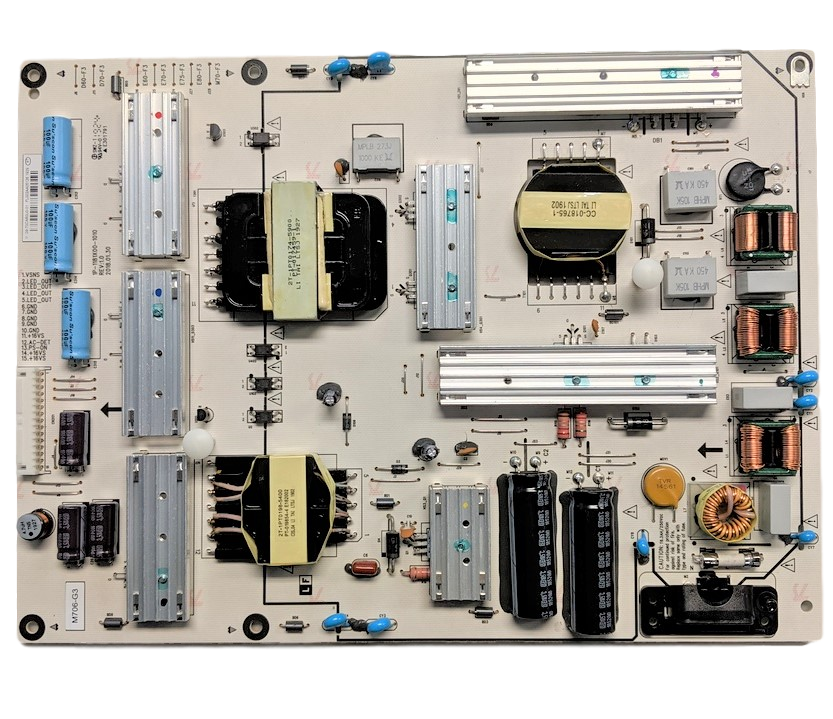 09-70CAR0U0-01 Vizio Power Supply, 09-70CAR0U0-01, 1P-1181X00-1010, M706-G3 LFTRYTKV, M706-G3 LFTRYTKW, M706-G3