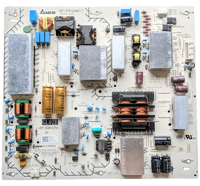 1-001-393-21 Sony Power Supply, 100139321, 2955, AP-P412AM-1 A, GL92B, KD-75X750H, KD-75X75CH, XBR-75X800G