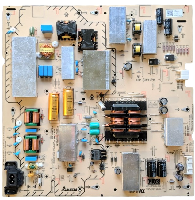 1-004-424-22 Sony Power Supply, AP-P484AM, 2955063404, GL03, 100442422, XBR-75X800H