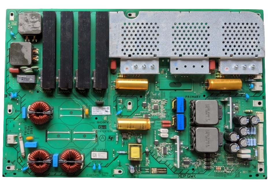 1-006-774-21 Sony Power Supply, 100677421, APS-429/D, APS429/D(CH), 101137511, 4001804, XR-85Z9J