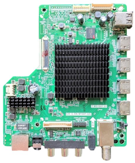 100018971-MAIN Onn Main Board, U20041318, T.MS1801.81, CH_C.RK.M1801-UC, 100018971, WR50UX4019