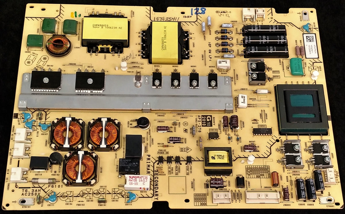 147425411, 1-474-254-11 SONY POWER SUPPLY, 1-882-847-12, APS-278, APS-278 (CH), KDL60NX810, KDL-60NX810