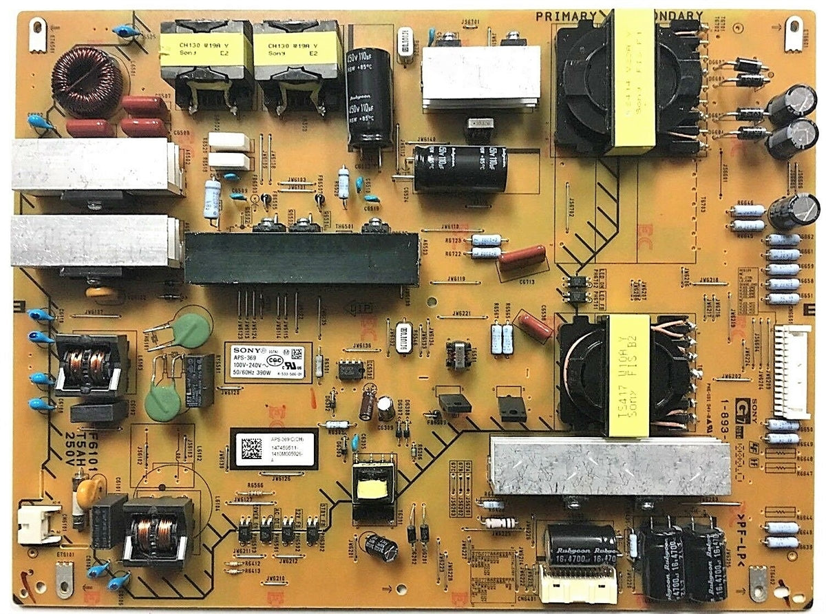 147459511, 1-474-595-11 Sony Power Supply, 1-893-297-21, APS-369, APS-369(CH), 1-893-297-11, XBR-65X850B, KD-65X8500B, XBR-65X800B