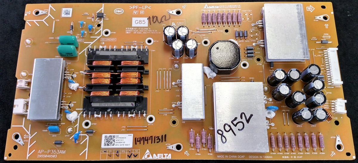 147471311, 1-474-713-11 Sony Power Supply, G85, AP-P353AM, 2955046503, XBR-75X900F