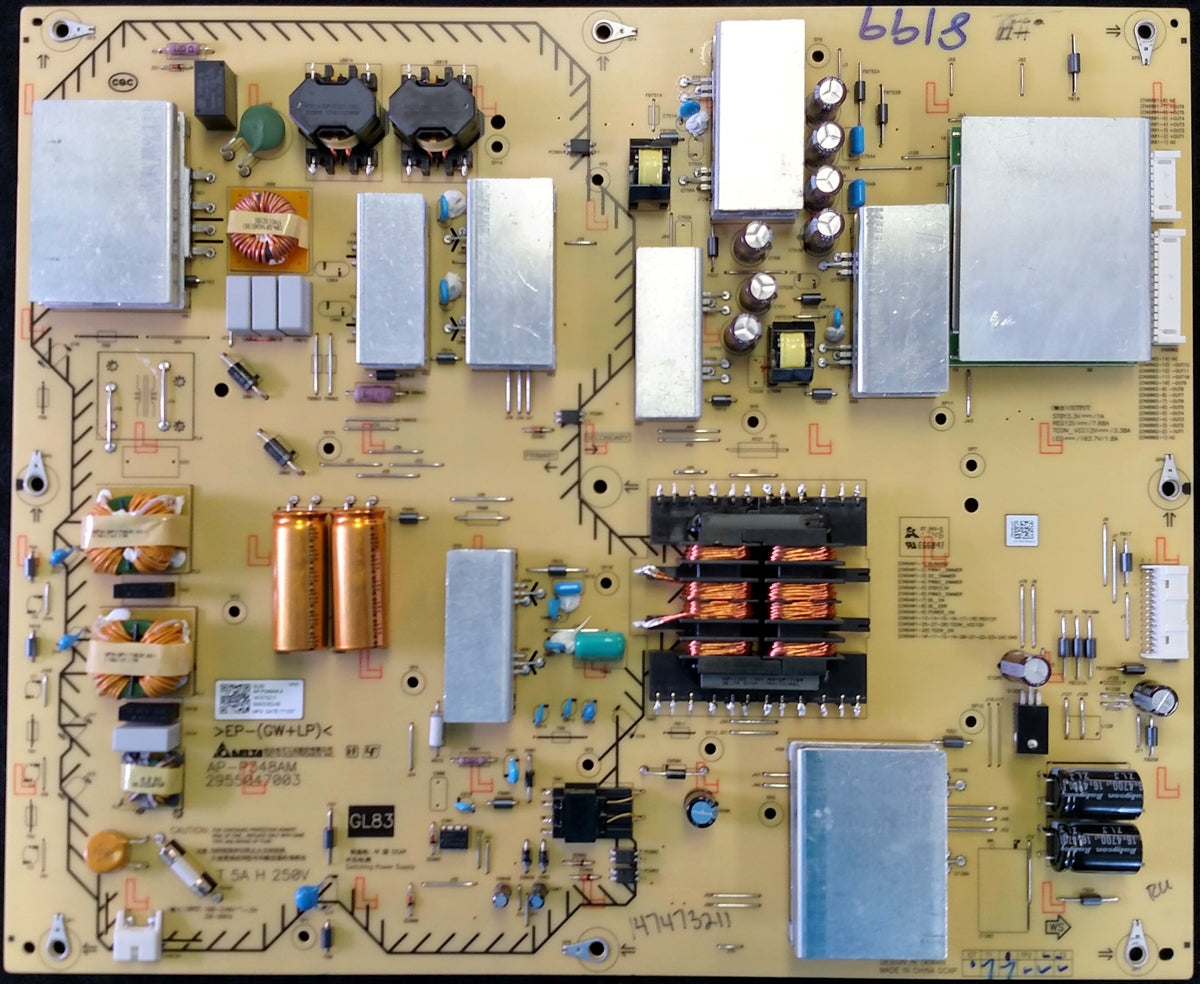 147473211, 1-474-732-11 Sony Power Supply, 2955047003, AP-P348AM, GL83, XBR-75X850F, XBR-75X855F