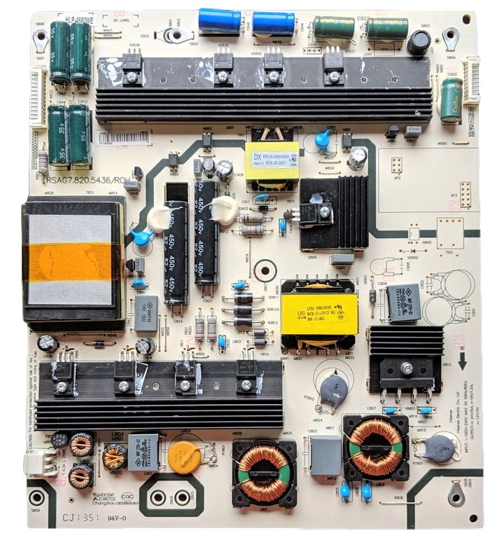 166725 Hisense Power Supply, 166726, RSAG7.820.5436/ROH, HLP-4660WE, 55T880UW