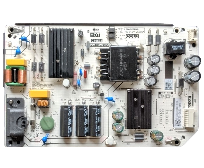 1T920000B00 Insignia Power Supply, PW.85W2.651, 43LF421U21