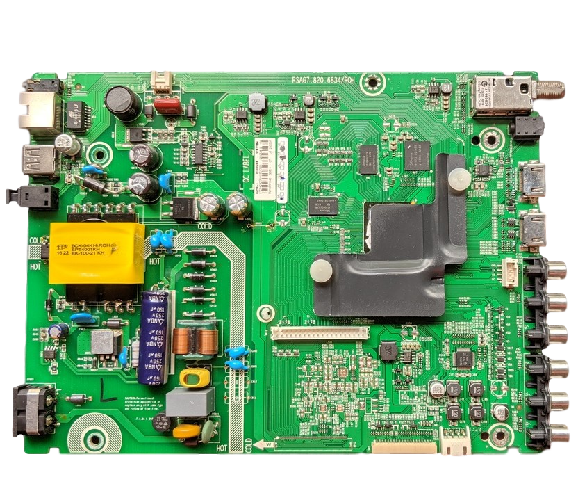 200538 Hisense Main Board, RSAG7.820.6834/ROH, LTDN40K220WUS(1000)/200536, 200538, 40H5B