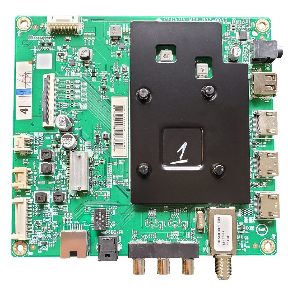 756TXLCB02K146 Insignia Main Board, (G)XLCB02K146010X, 715GA715-M0B-B02-005G, NS-50F301NA24