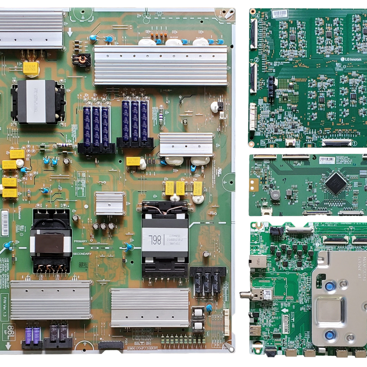 86NANO90UPA LG TV Repair Parts Kit, EBT66666601 Main Board