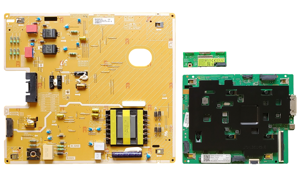 QN55LS03BAFXZA Samsung TV Repair Parts Kit, BN94-17461X / BN94-17843F Main Board, BN44-01119B Power Supply, BN59-01333A Wifi, QN55LS03BAFXZA CA09, QN55LS03BAFXZA