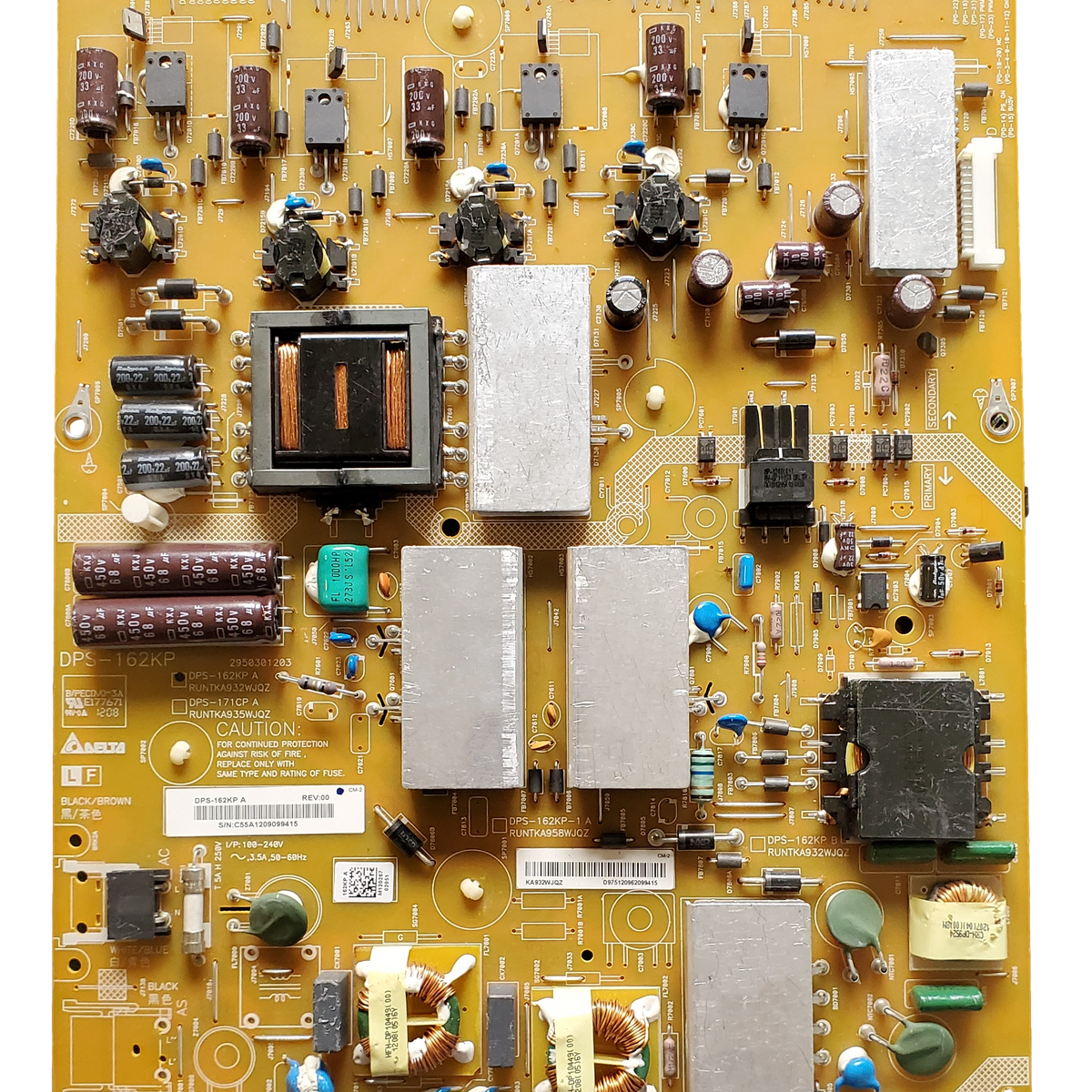 RUNTKA932WJQZ Sharp Power Supply, DPS-162KP, DPS-162KP A, LC