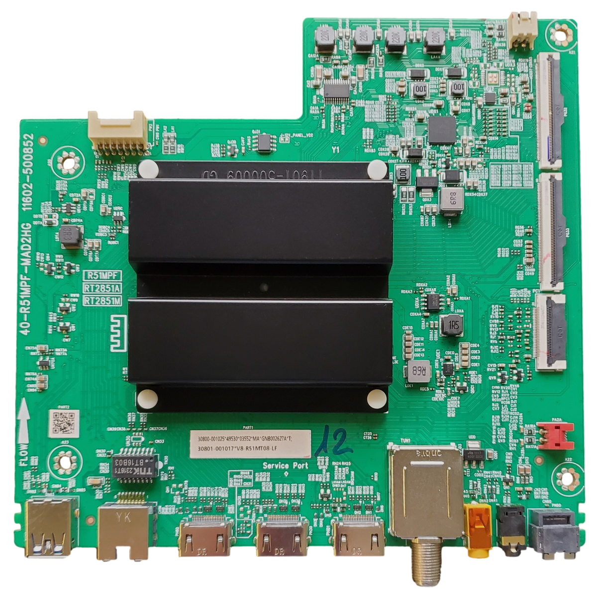 30800-001025 TCL Main Board, 30800-001025, 30801-001017, 40-R51MPF-MAD2HG, 50Q550G
