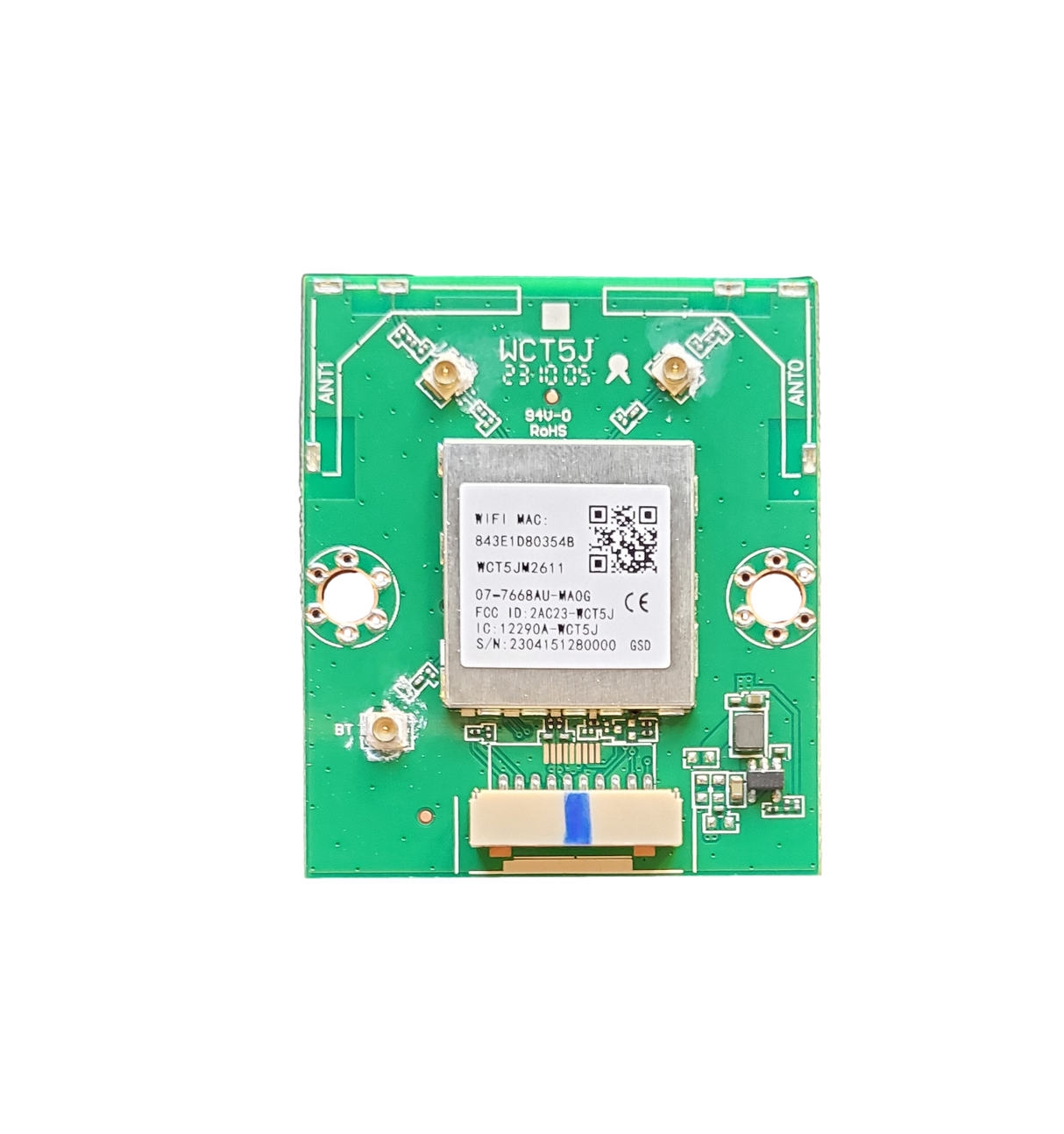 07-7668AU-MA0G Amazon Wi-Fi Board, 07-7668AU-MA0G, WCT5JM2611, K24NE5, 4K75M600A