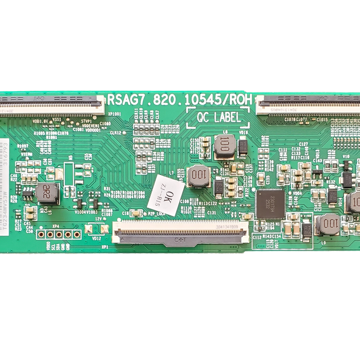 286050, Hisense T-Con Board, RSAG7.820.10545/ROH, 65A6H, 65C350LU