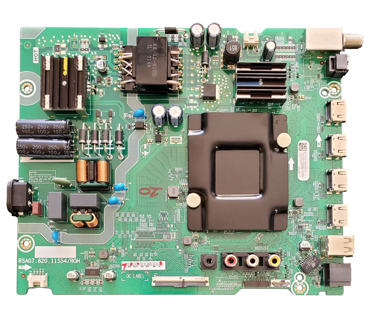 307794 Hisense Main Board/Power Supply Board, 307795, 43A53FUA(0007, RSAG7.820.11554/ROH , 43A6G
