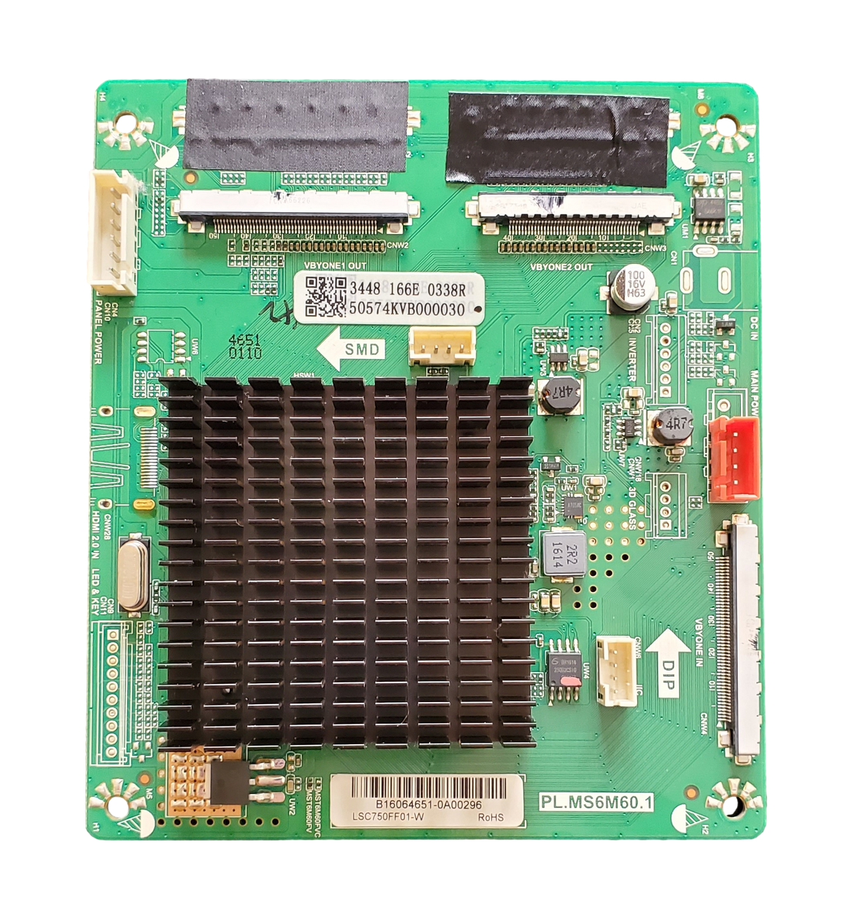 50574KVB000030 Haier FRC Board, PL.MS6M60.1, 75UF5550