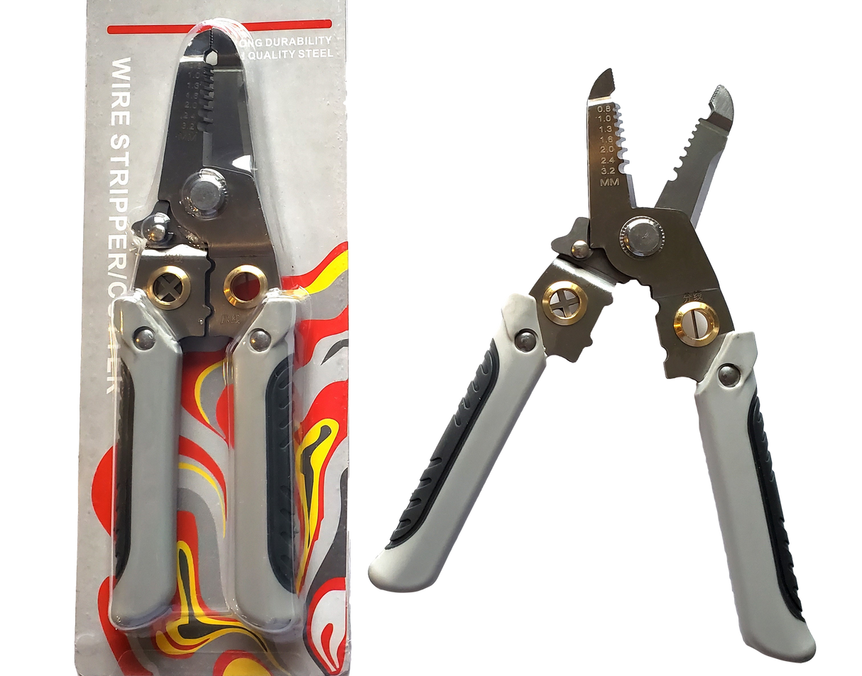WS-1 Wire Stripper / Crimper Tool, Quality steel wire stripper with crimper, cutter and pliers