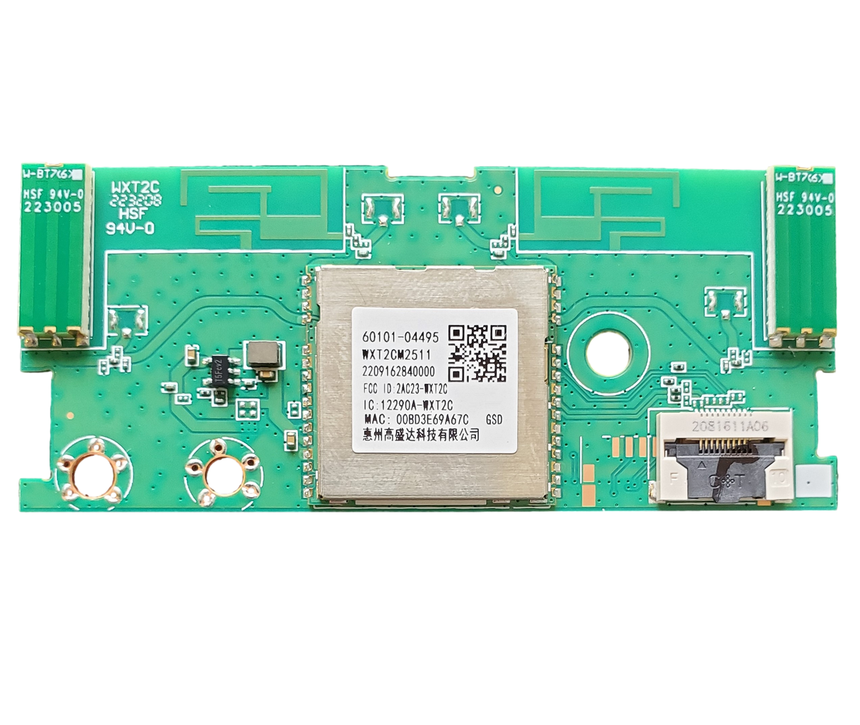 60101-04495 VIZIO WIFI Board, WXT2CM24511 , 2204222060000 , V435M-K04