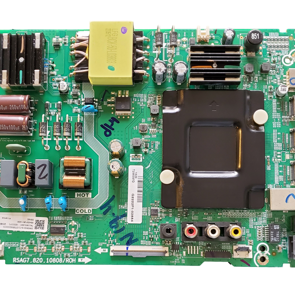 298397D Hisense Main Board, 298396D, RSAG7.820.10808/ROH, 55R6G